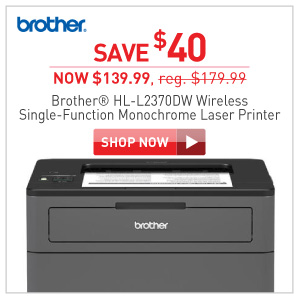 Brother HL-L2370DW monochrome laser printer $139.99