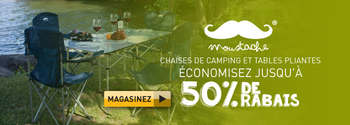 chaises et tables de Camping 