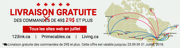 livraison gratuite plus de 29$ juillet