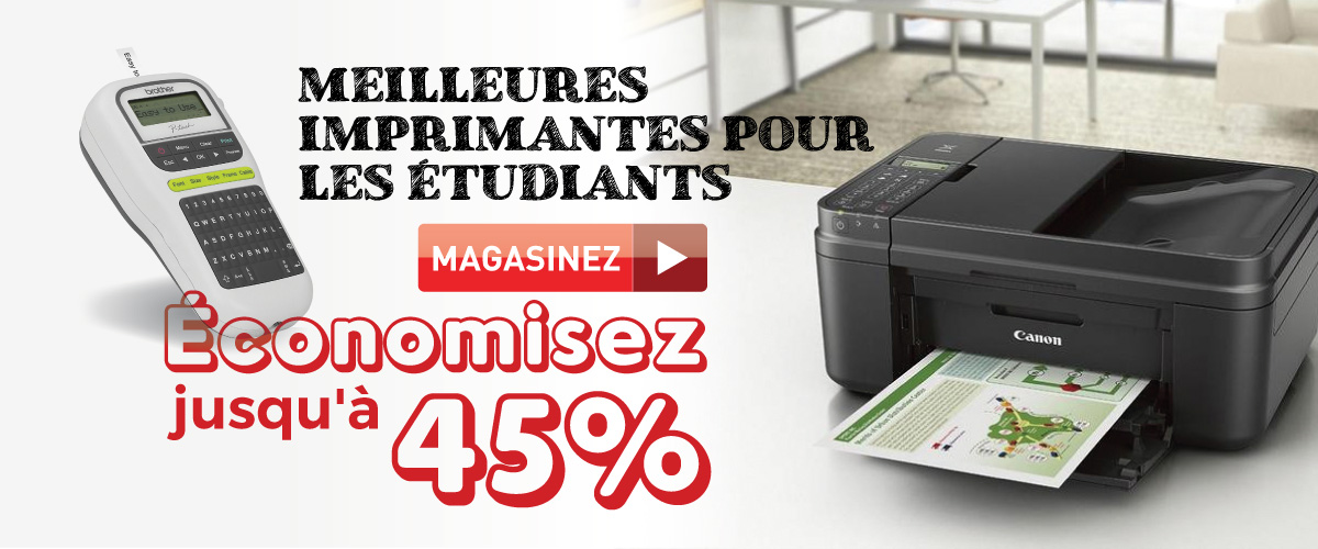 Imprimantes pour etudiants economisez jusqu'a 45%