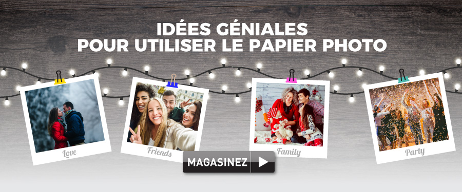 Idees pour utilisez le papier photo