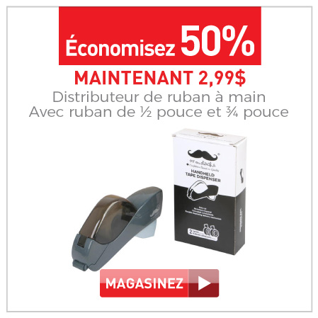 distributeur de ruban a main avec ruban