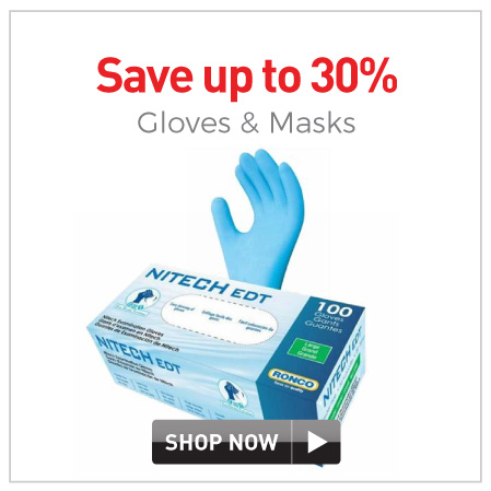 Gloves & Masks up to 30%
