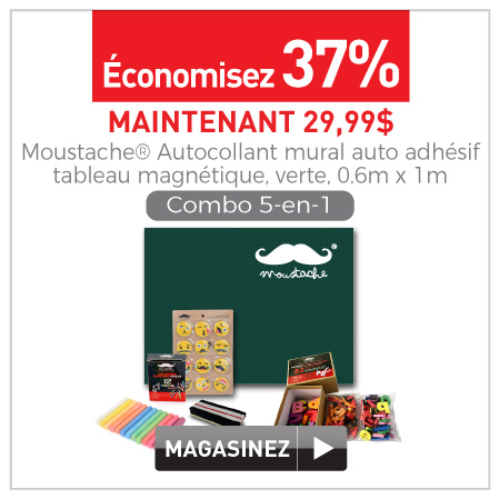 tableau magnetique autocollant mural Moustache