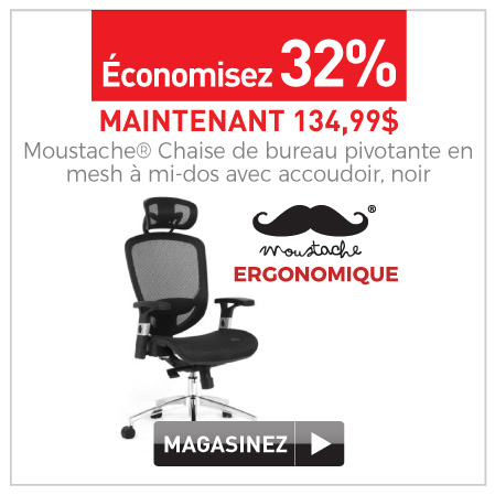 Moustache chaise de bureau mesh moustache