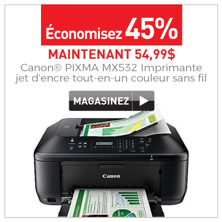 Canon PIXMA MX532 Imprimante jet d'encre tout-en-un couleur sans fil