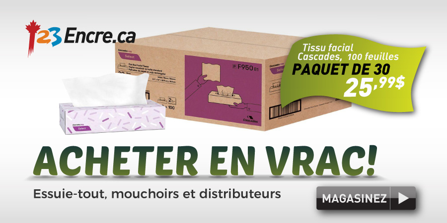 essuie-tout, mouchoirs en vrac