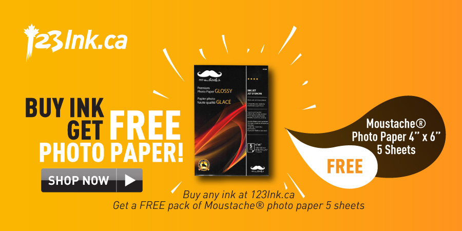 Buy ink get free photo paper