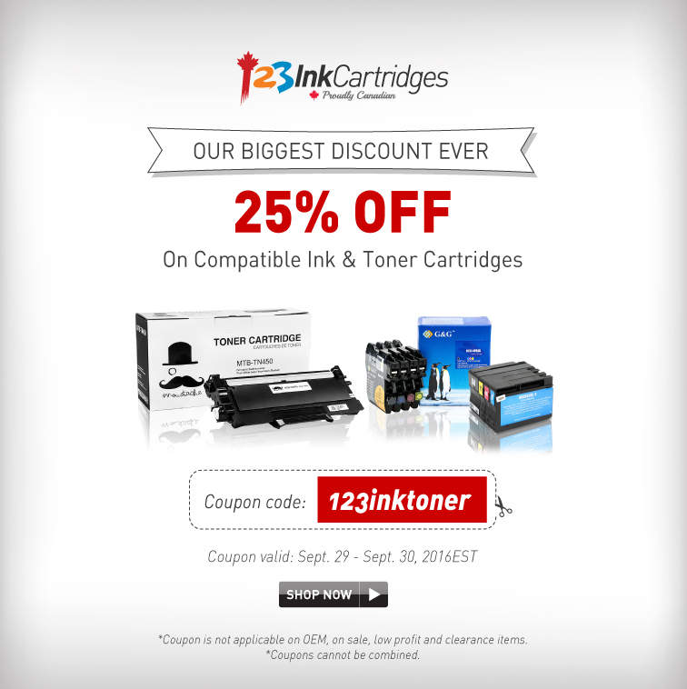 123InkCartridges.ca Coupons, Sales & Promo Codes deutschviral.ml is an online retailer of printer ink, laser jet printer toner, ink cartridges and related accessories. The retailer offers customers a variety of deals and discounts on shipping and stocks products of leading international brands. Customers are satisfied with the product quality provided.