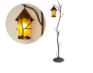 16'' Floor Lamp Iron Country Rural Style