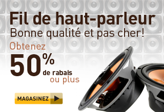 Fil de haut-parleur. Bonne qualité et pas cher!