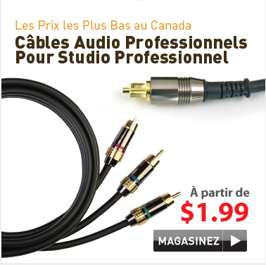 Câble audio professionnels pour studio professionnel