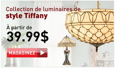 Collection de luminaires de style Tiffany