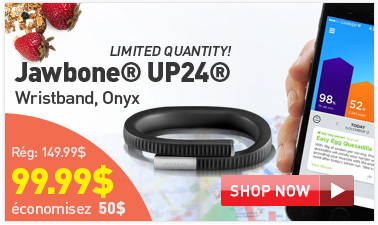 LIMITED QUANTITY! Jawbone® UP24® Wristband, Onyx