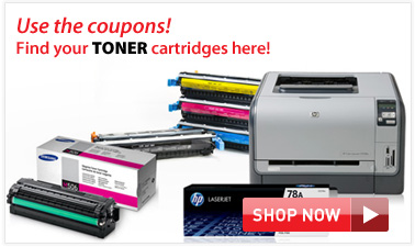 Use the coupons! Find your TONER cartridges here!