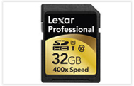 Lexar® 32GB SDHC Professional 400x Class 10 UHS-I Memory Card