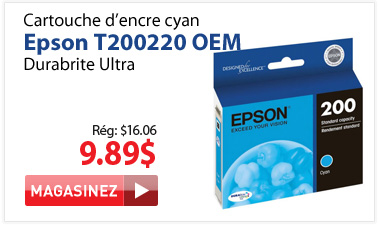 Cartouche d’encre cyan Epson T200220 OEM DURAbrite Ultra