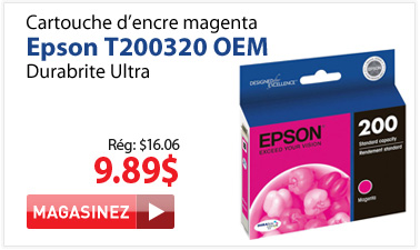 Cartouche d’encre magenta Epson T200320 OEM DURAbrite Ultra