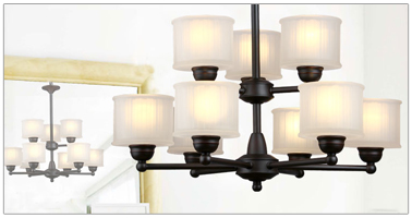 Drum Glass Shade Lighting Collection 