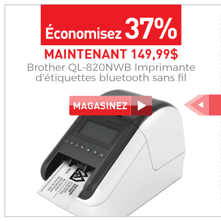 Brother QL-820NWB Imprimante d'étiquettes bluetooth sans fil