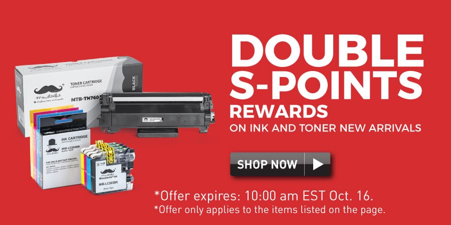 double s-points rewards on ink toner new arrivals