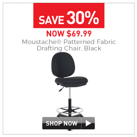 Patterned fabric drafting chair $69.99