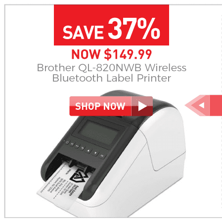 Brother QL-820NWB Wireless Bluetooth Label Printer