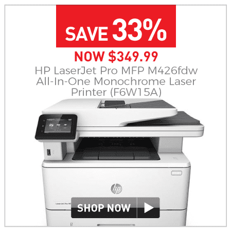 HP LaserJet Pro MFP M426fdw All-In-One Monochrome Laser Printer (F6W15A)
