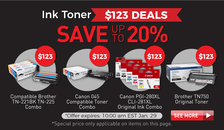 ink toner $123 deals