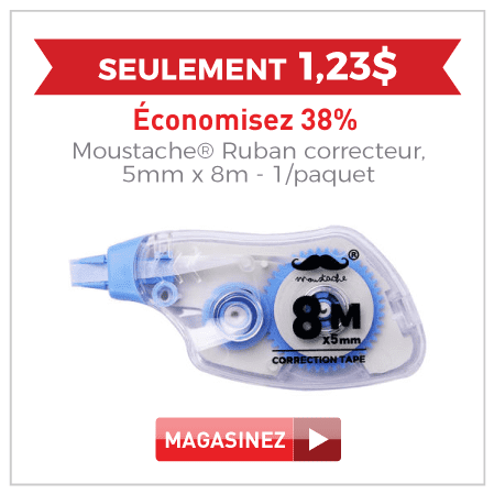 Moustahce Ruban correcteur $1,23