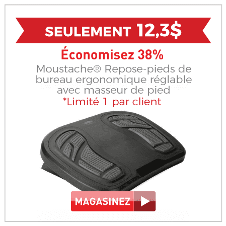 Moustache repose-pied de bureau ergonomique reglable