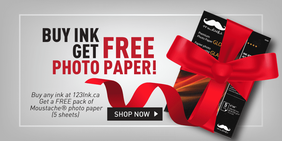buy ink get free photo paper