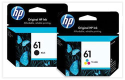 HP 61 OEM Ink Cartridge Combo Set (CH561WN+CH562WN)