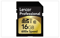 Lexar 16GB SDHC Memory Card Professional Class 10 600x UHS-I